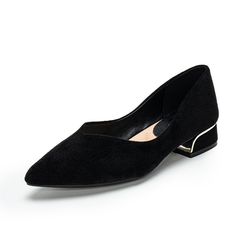 Leather Work Women Shoes - Женские туфли с острым носком на