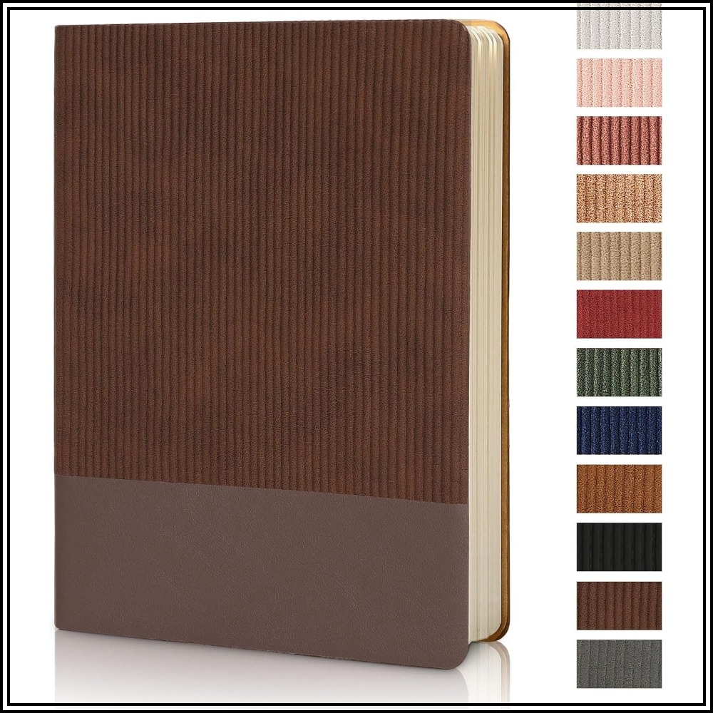 Leatherwork Journal - Блокнот-ежедневник формата А5 из искусственной кожи,