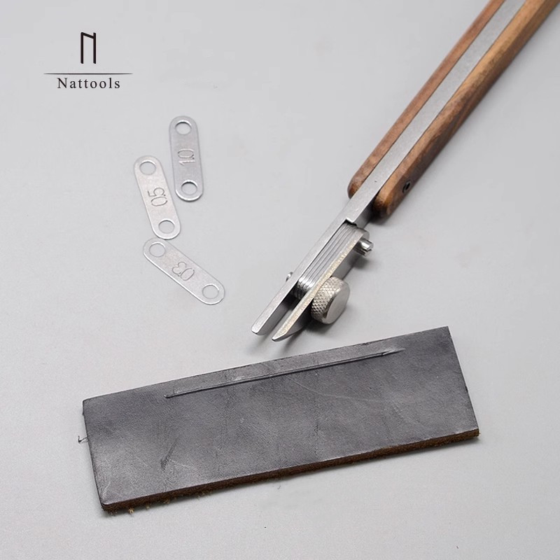Leatherwork Edge Creaser - Регулируемый инструмент для биговки кромок кожи