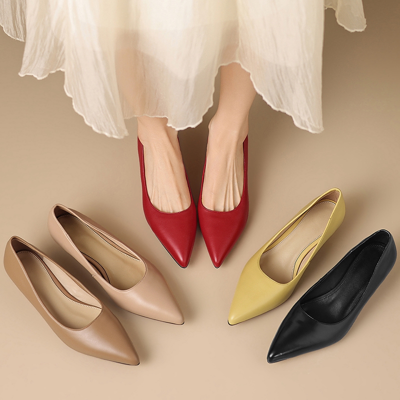 Leather Work Women Shoes - Новые женские туфли из натуральной кожи