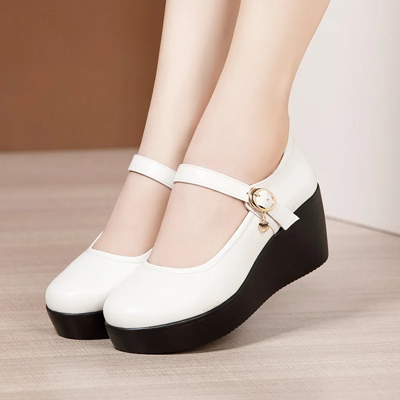 6 см, маленький размер 32–43,  – обзор и цена Leather Work Women Shoes