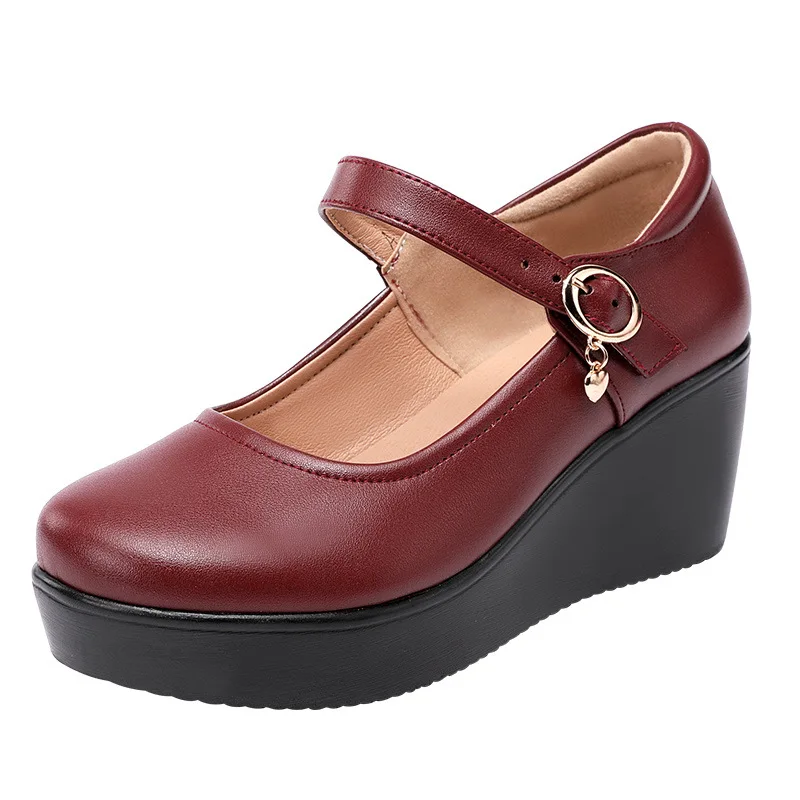 6 см, маленький размер 32–43,  – обзор и цена Leather Work Women Shoes